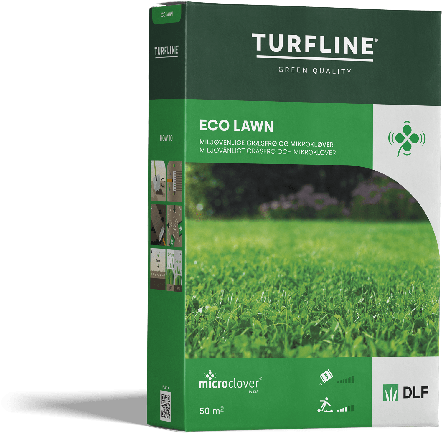 Turfline Eco Lawn - Græsfrø med mikrokløver - Gartnerhallen A/S